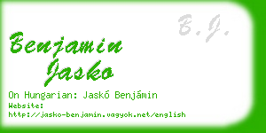 benjamin jasko business card