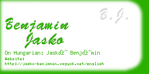 benjamin jasko business card